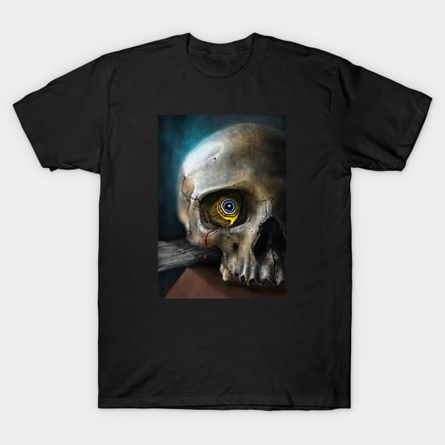 Butterfly Skull T-Shirt by AndreKoeks